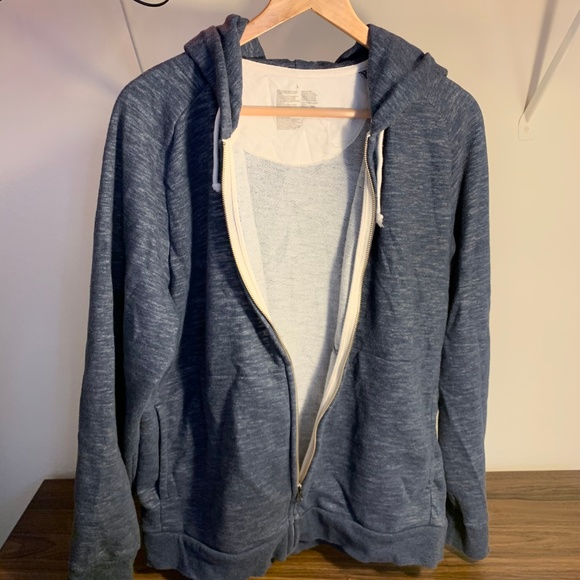 Muji blue zip up sweatshirt - Picture 3 of 5